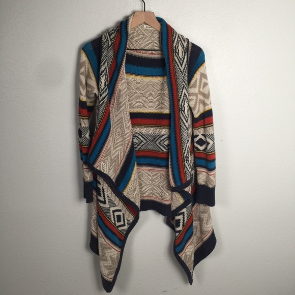 Old Navy Sweaters - OLD NAVY Western multi colored duster